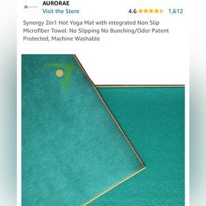 AURORARAE Synergy 2in1 Hot Yoga Mat